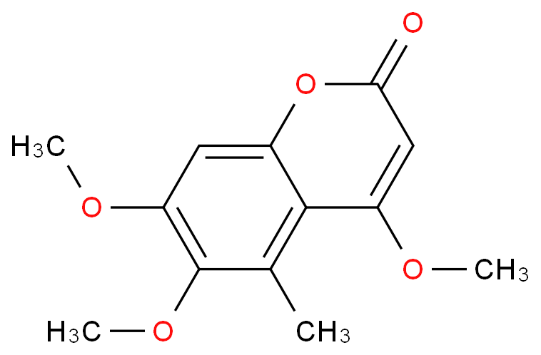 4,6,7-三甲氧基-5-甲基香豆素价格, 4,6,7-Trimethoxy-5-methylcoumarin对照品, CAS号:62615-63-8