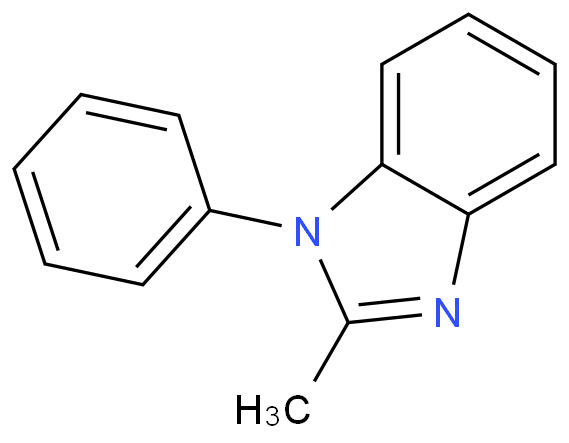 2-甲基-1-苯基-1H-苯并咪唑化学结构式