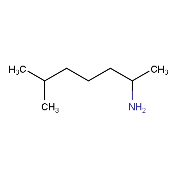 1,5-二甲基己胺化学结构式