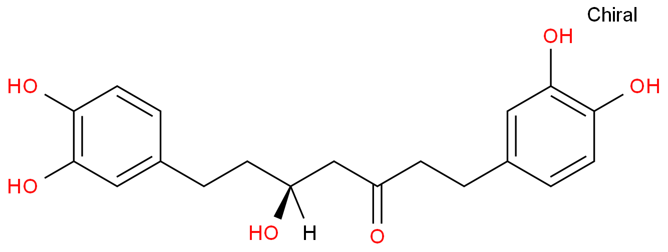 (S)-1,7-双(3,4-二羟基苯基)-5-羟基-3-庚酮价格, Hirsutanonol对照品, CAS号:41137-86-4