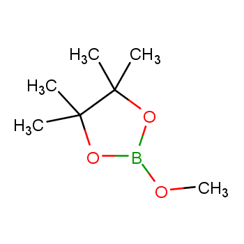 2-甲氧基-4,4,5,5-四甲基-1,3,2-二氧硼戊环化学结构式