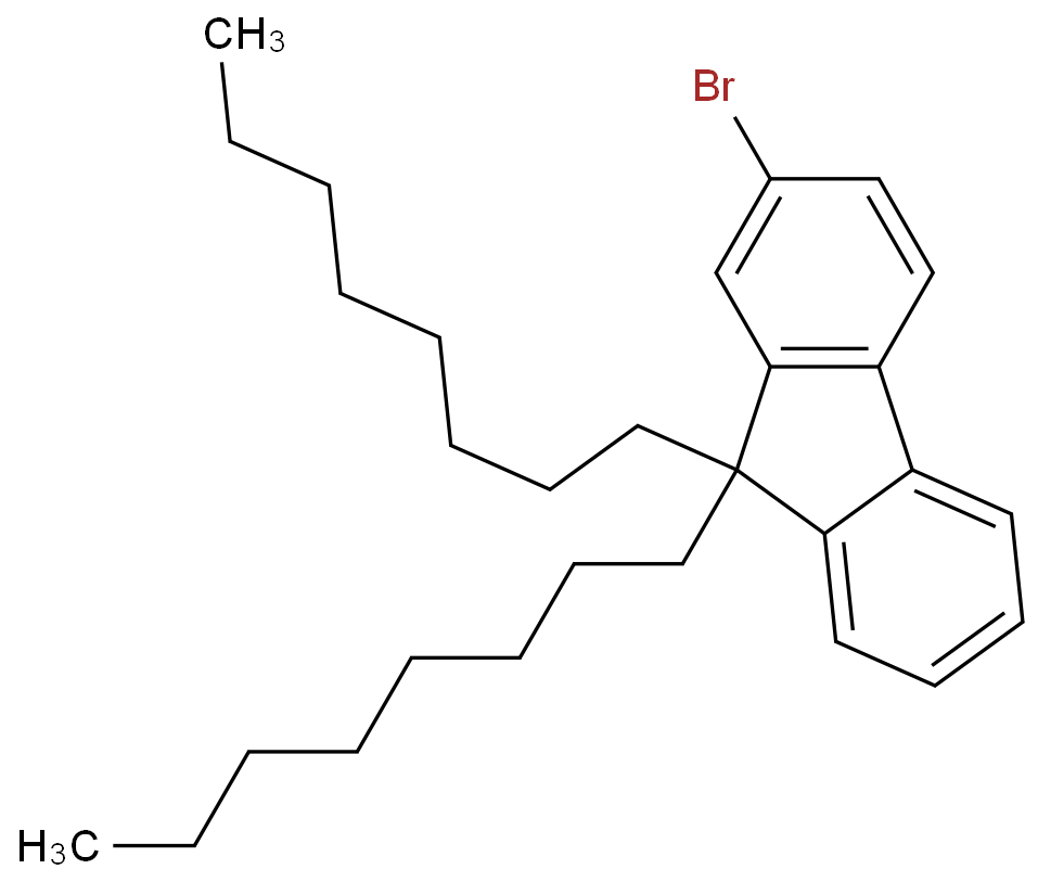 9, 9-二辛基-2-溴芴化学结构式