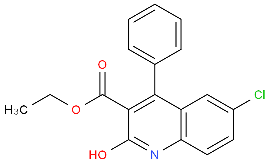 6-CHLORO-2-OXO-4-PHENYL-1,2-DIHYDRO-QUINOLINE-3-CARBOXYLIC ACID ETHYL ESTER