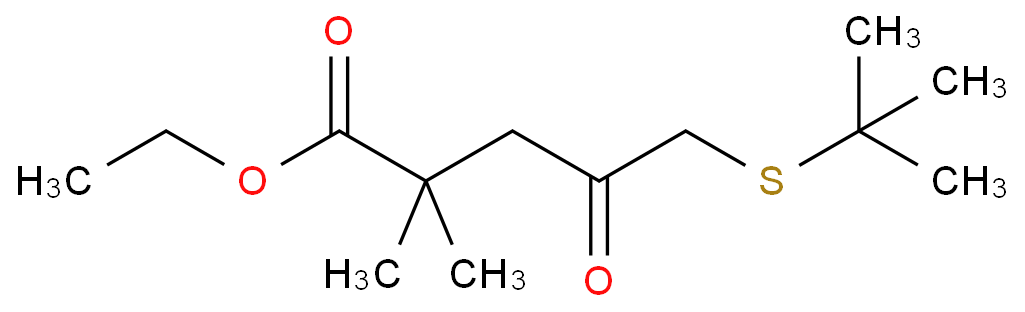 ETHYL 5-TERT-BUTYLTHIO-2,2-DIMETHYL-4-OXOPENTANOATE