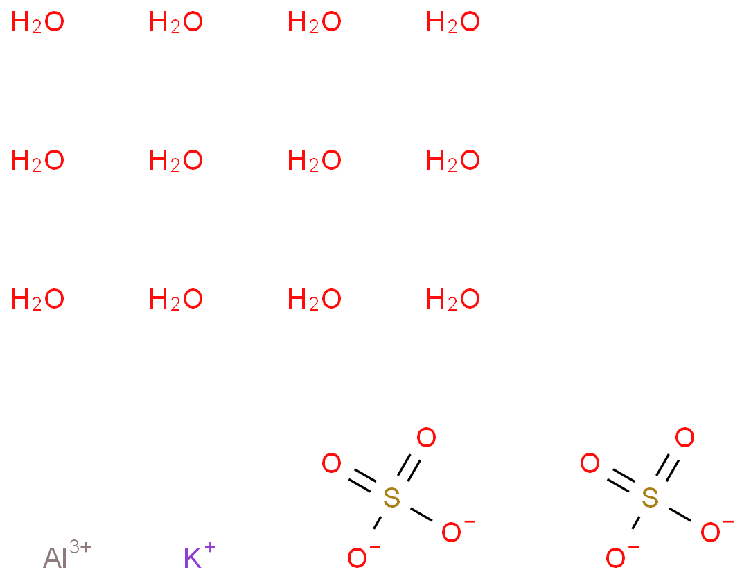 Aluminium potassium sulfate dodecahydrate  