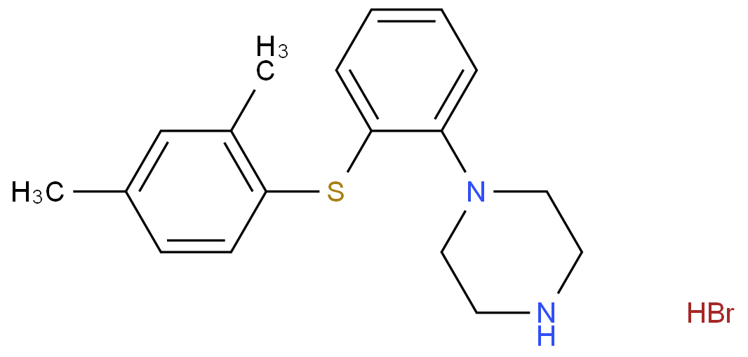 Vortioxetine hydrobromide structure