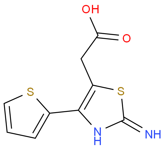 2-(2-amino-4-thiophen-2-yl-1,3-thiazol-5-yl)acetic acid