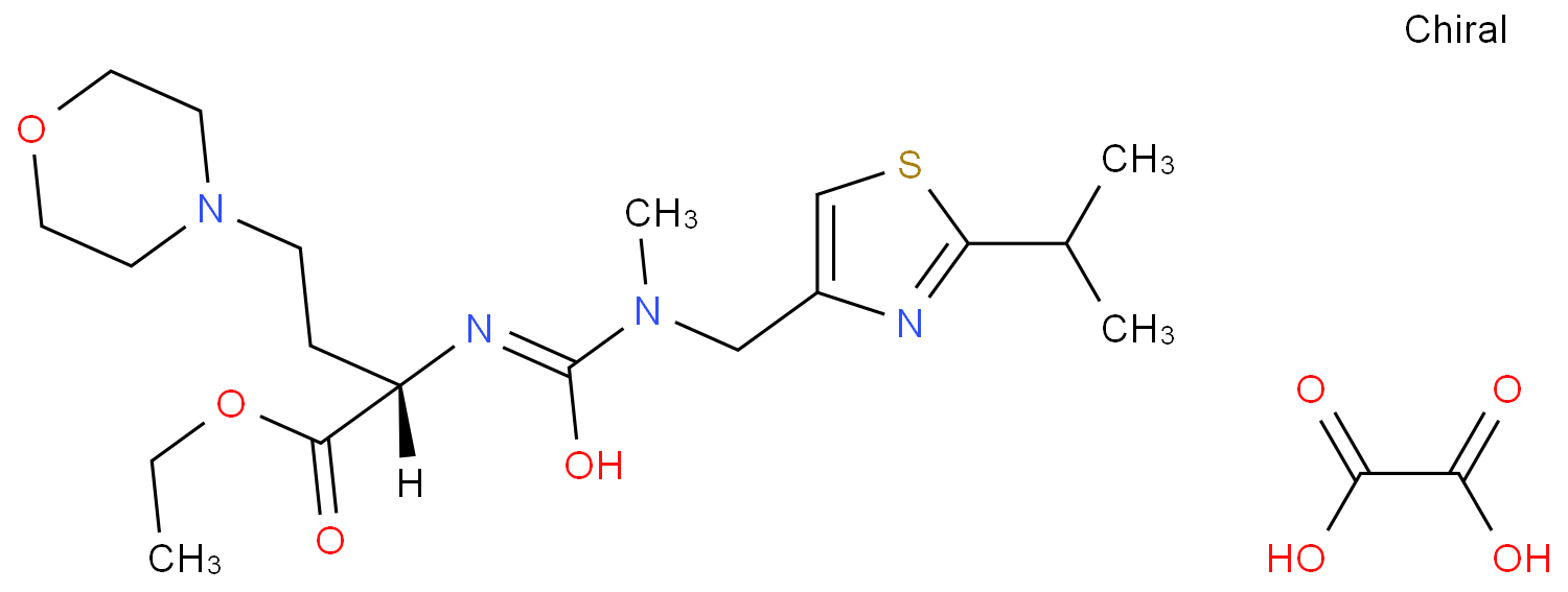 (S)-Ethyl-2-(3-((2-isopropylthiazol-4-yl)Methyl)-3-Methylureido)-4-Morpholinobutanoate oxalate  