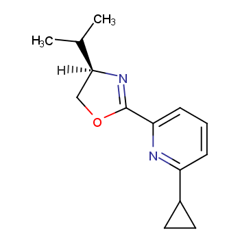 (R)-2-(6-环丙基吡啶-2-基)-4-异丙基-4,5-二氢恶唑/2828438-53-3