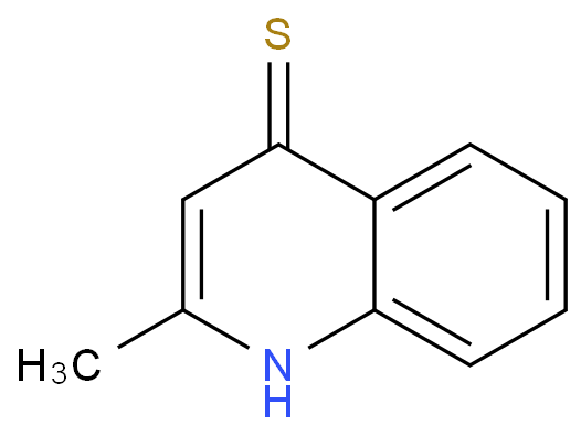 2-METHYL-QUINOLINE-4-THIOL structural formula image