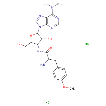 Puromycin dihydrochloride hydrate, 99%, 58-58-2, 10mg