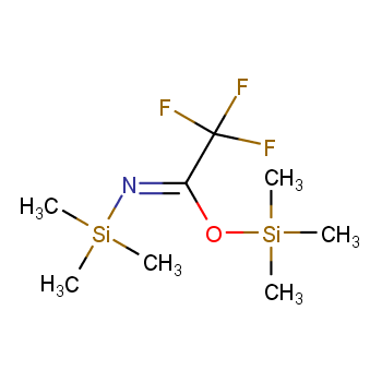 Bis(trimethylsilyl)trifluoroacetamide structure