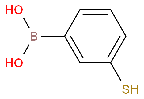 3-巯基苯硼酸化学结构式