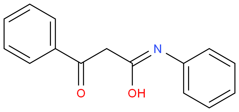 2-苯甲酰基乙酰苯胺化学结构式