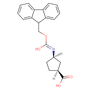 (1S,3R)-N-FMOC-3-氨基环戊烷甲酸 CAS号:220497-66-5科研及生产专用 高校及研究所支持货到付款