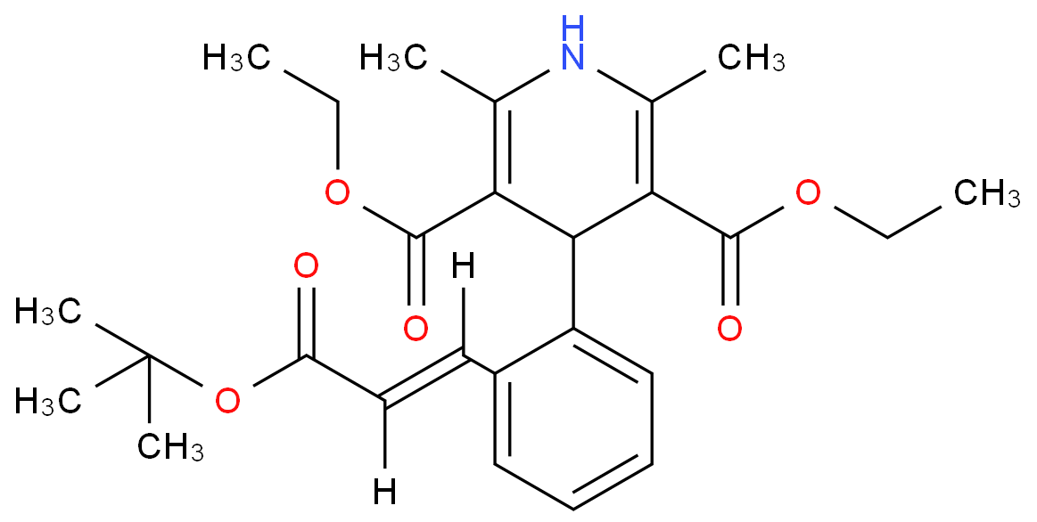 diethyl 2,6-dimethyl-4-[2-[(E)-3-[(2-methylpropan-2-yl)oxy]-3-oxoprop-1-enyl]phenyl]-1,4-dihydropyridine-3,5-dicarboxylate