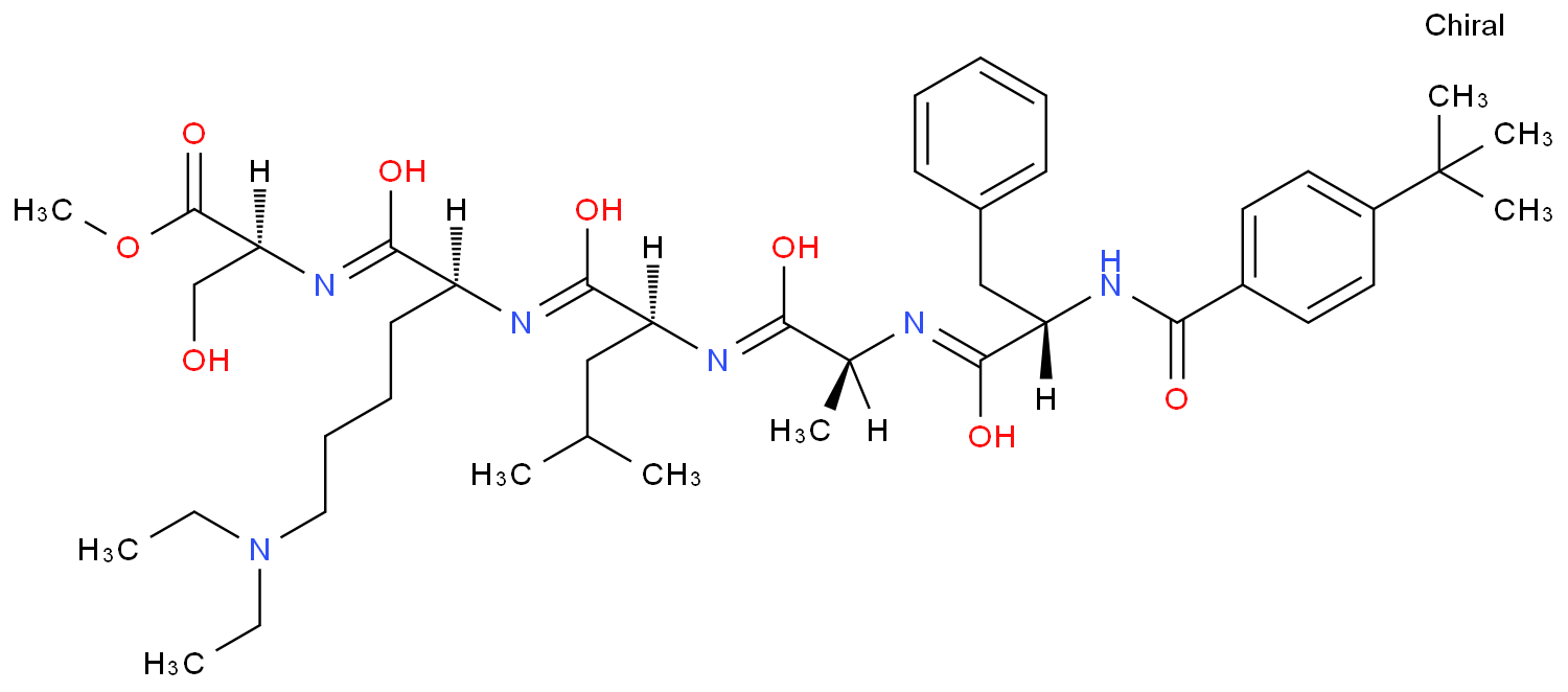 N-[4-(1,1-Dimethylethyl)benzoyl]-L-phenylalanyl-L-alanyl-L-leucyl-N6,N6-diethyl-L-lysyl-L-serine methyl ester