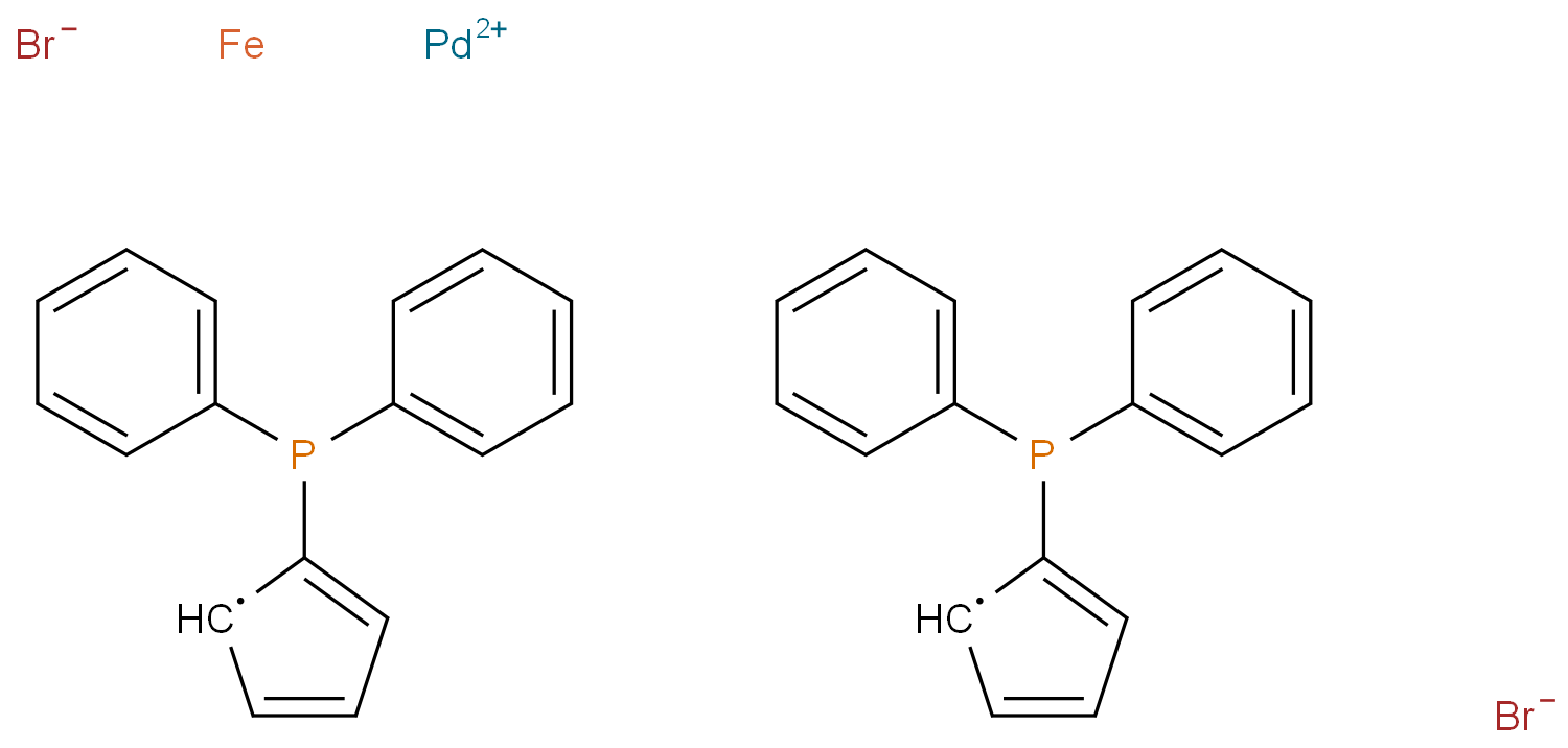 [1,1'-Bis(diphenylphosphino)ferrocene]palladium(II) bromide, Pd 12.9%