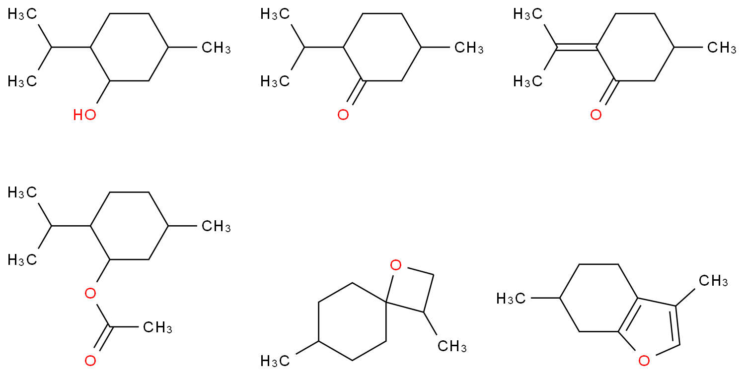 薄荷素油化学结构式