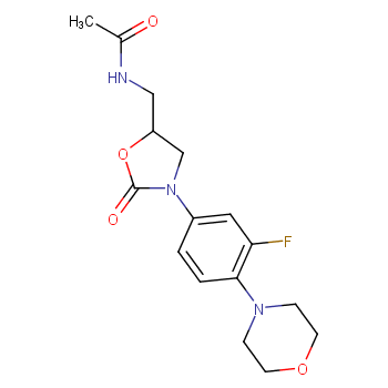 N-({(5S)-3-[3-Fluoro-4-(4-morpholinyl)phenyl]-2-oxo-1,3-oxazolidin-5-yl}methyl)acetamide  