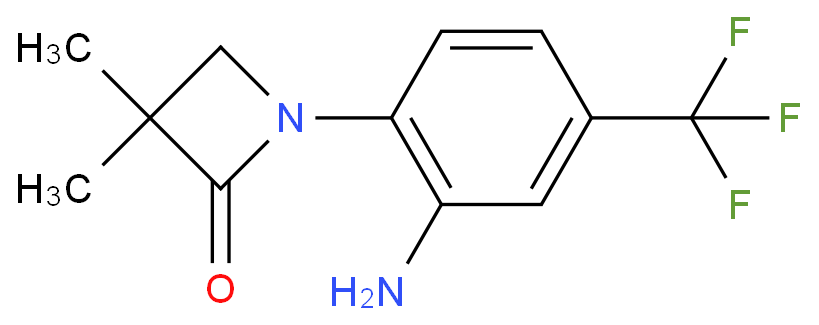 1-[2-Amino-4-(trifluoromethyl)phenyl]-3,3-dimethylazetidin-2-one