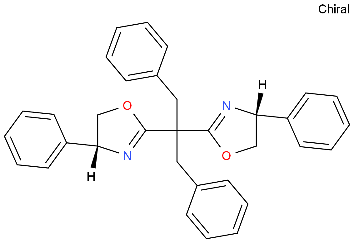 (4R,4'R)-2,2'-(1,3-二苯基丙烷-2,2-二基)双(4-苯基-4,5-二氢噁唑)CAS号1246401-50-2