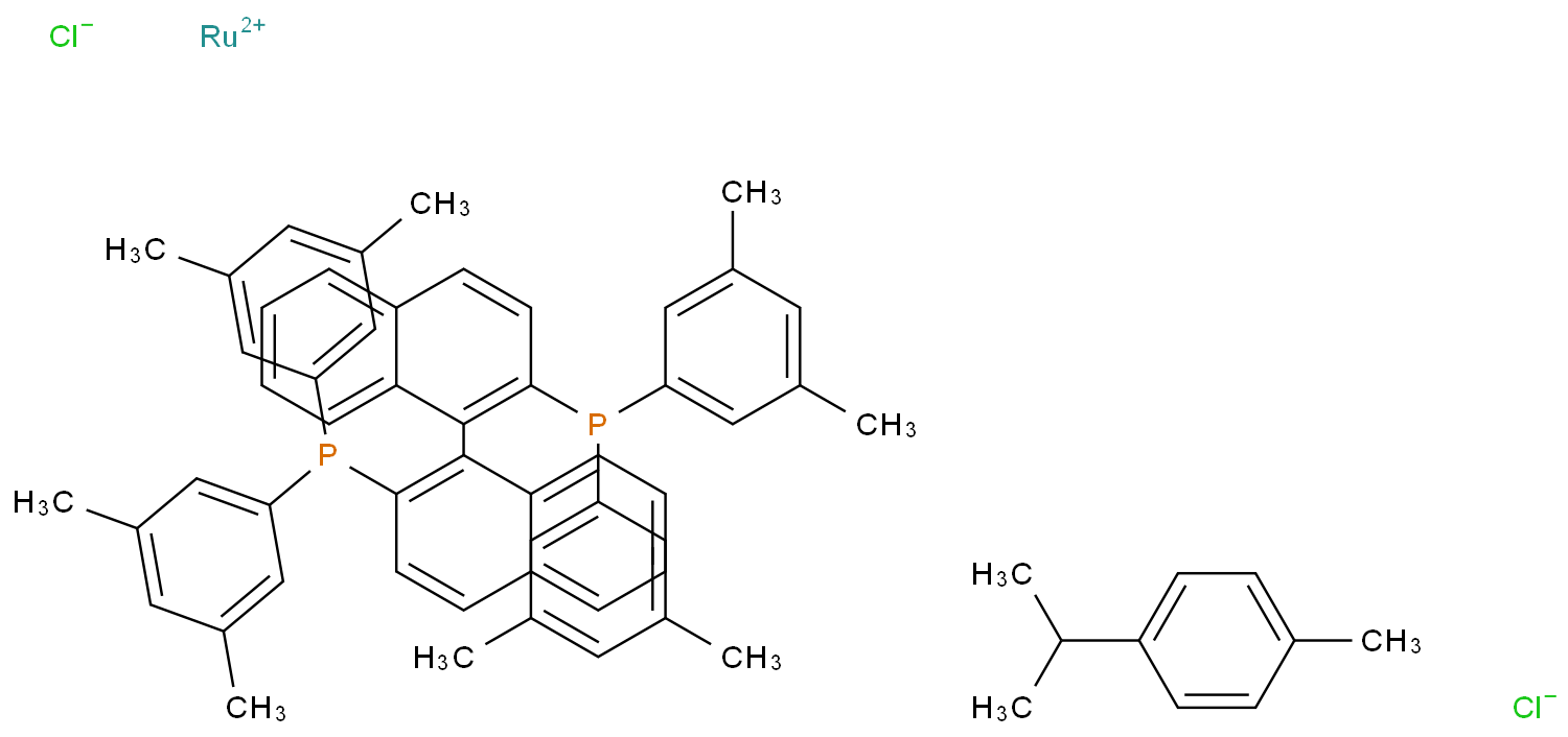 Chloro{(R)-(+)-2,2'-bis[di(3,5-xylyl)phosphino]-1,1'-binaphthyl}(p-cymene)ruthenium(II) chloride [RuCl(p-cymene)((R)-xylbinap}]Cl