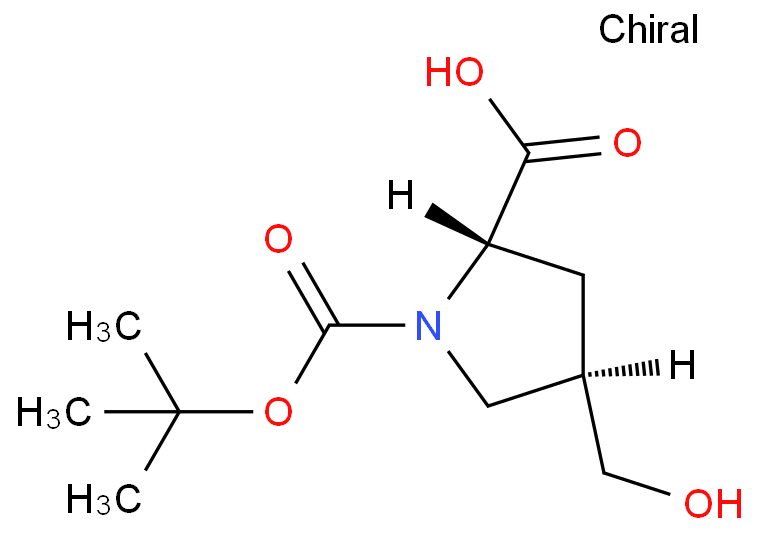 (2S,4R)-4-(hydroxymethyl)-1-[(2-methylpropan-2-yl)oxycarbonyl]pyrrolidine-2-carboxylic acid