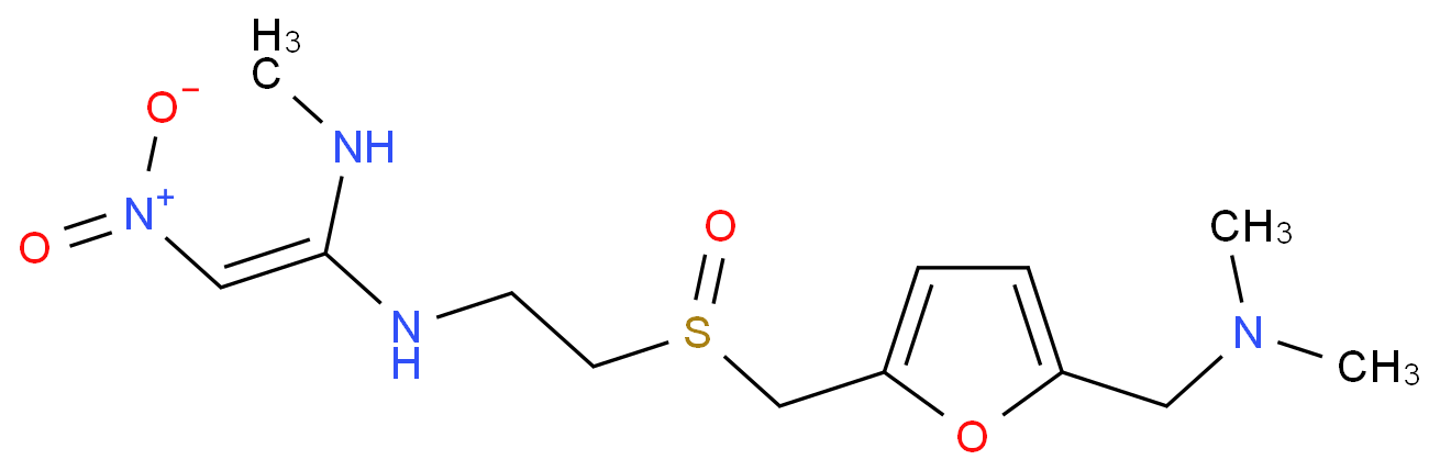 Dimethyl{5[2-1-methylamino-2-Nitrovinylamino)ethylsulfinylmethyl]furfuryl}amine  