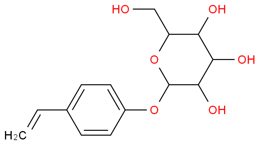 对乙烯基苯基O-BETA-D-吡喃葡萄糖苷价格, p-Vinylphenyl O-beta-D-glucopyranoside对照品, CAS号:62470-46-6