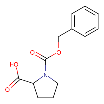 N-Benzyloxycarbonyl-L-proline structure