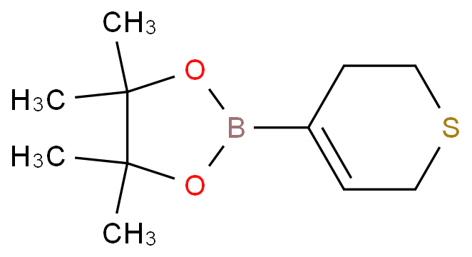 3,6-二氢-2H-噻喃-4-硼酸频哪醇酯化学结构式