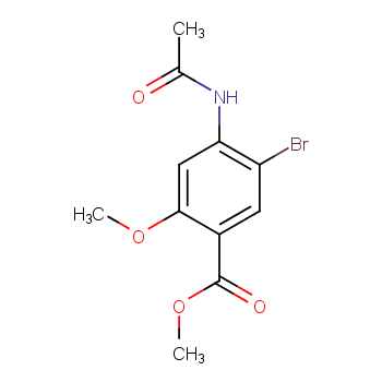 4-乙酰胺基-5-溴-2-甲氧基苯甲酸甲酯/4093-34-9