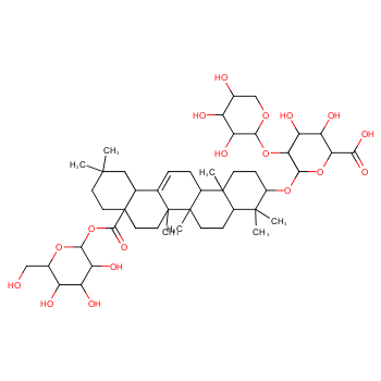 β-D-Glucopyranosiduronic acid, (3β)-28-(β-D-glucopyranosyloxy)-28-oxoolean-12-en-3-yl 2-O-β-D-xylopyranosyl-