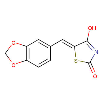5-(苯并[d][1,3]二氧戊环-5-基亚甲基)噻唑烷-2,4-二酮CAS号6318-41-8；分析试剂/现货