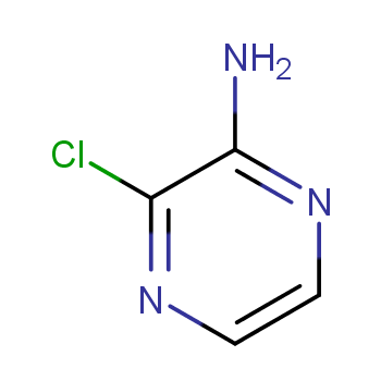 2-氯-3-氨基吡嗪化学结构式