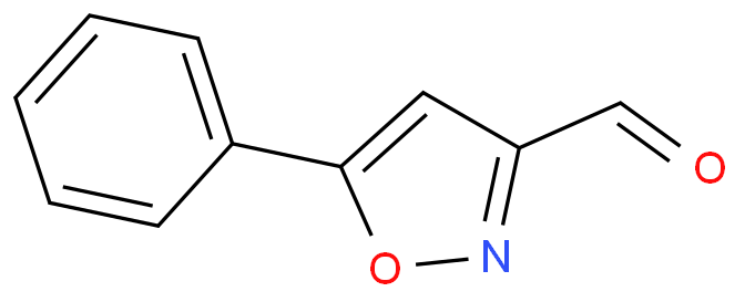 5-苯基异噁唑-3-甲醛化学结构式