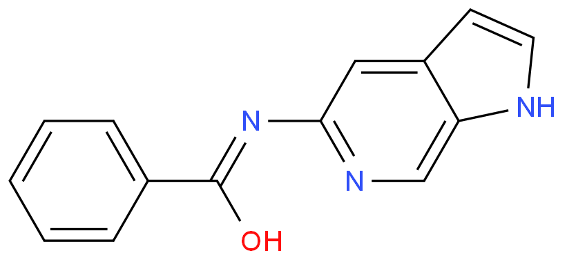 N-1H-吡咯并[2,3-C]吡啶-5-基苯甲酰胺化学结构式