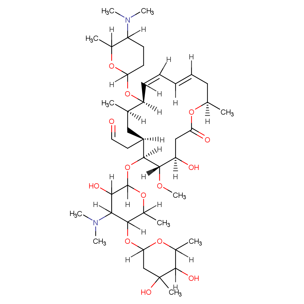 螺旋霉素化学结构式