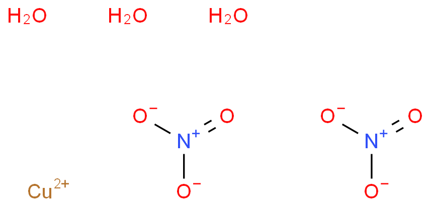 硝酸铜,三水化学结构式