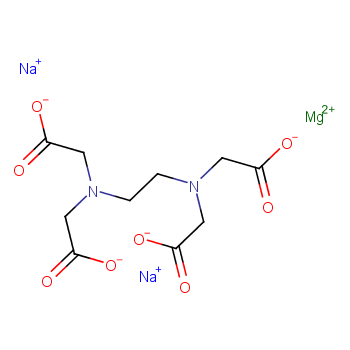乙二胺四乙酸二钠镁盐化学结构式