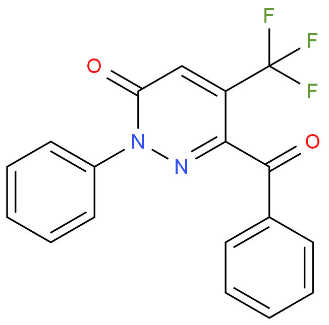 6-BENZOYL-2-PHENYL-5-(TRIFLUOROMETHYL)-3(2H)-PYRIDAZINONE