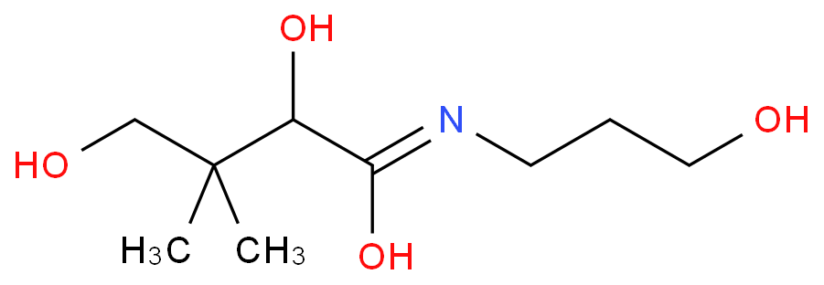 DL-泛醇化学结构式