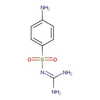 磺胺脒化学结构式
