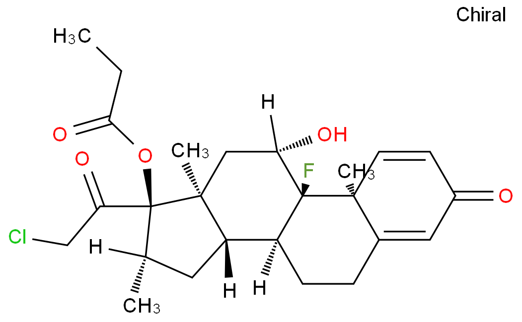 Clobetasol propionate structure