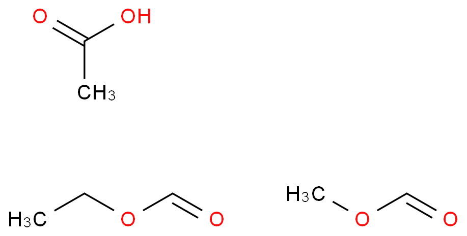 Aceticacid, reaction products with Et formate and Me formate
