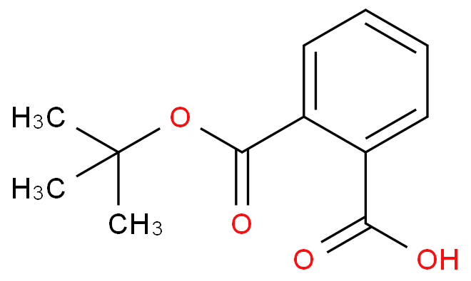 邻苯二甲酸氢叔丁酯化学结构式