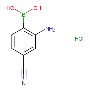 (2-amino-4-cyanophenyl)boronic acid,hydrochloride