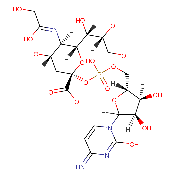 b-Neuraminic acid,N-(hydroxyacetyl)-, 2-(hydrogen 5'-cytidylate)  