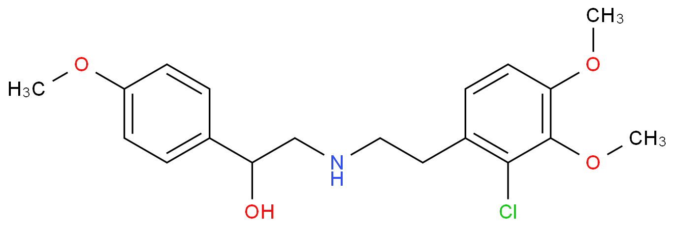 N-[2-Hydroxy-2-(4-methoxyphenyl)ethyl]-2-(2-chloro-3,4-dimethoxyphenyl)ethylamine  
